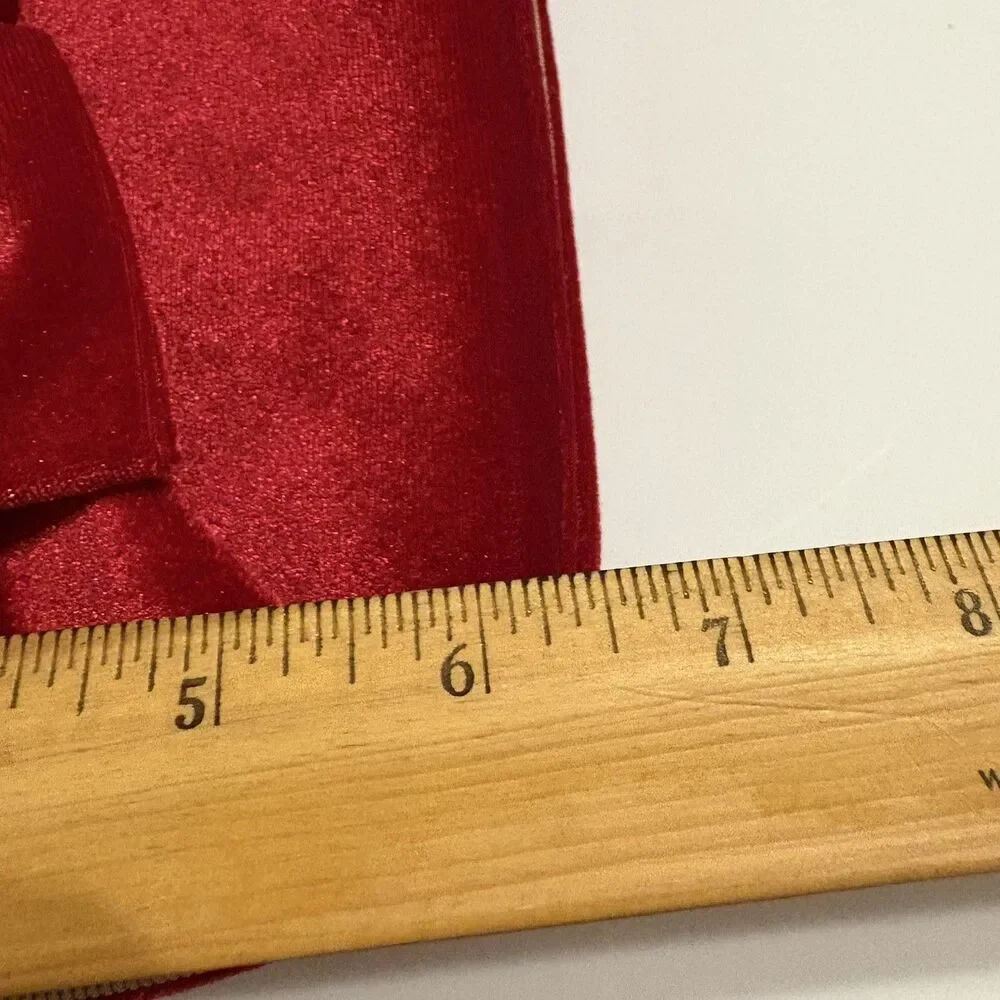Estée Lauder Red Bow Train Case Empty Holiday 2024 Soft Velvet Makeup Gift Box